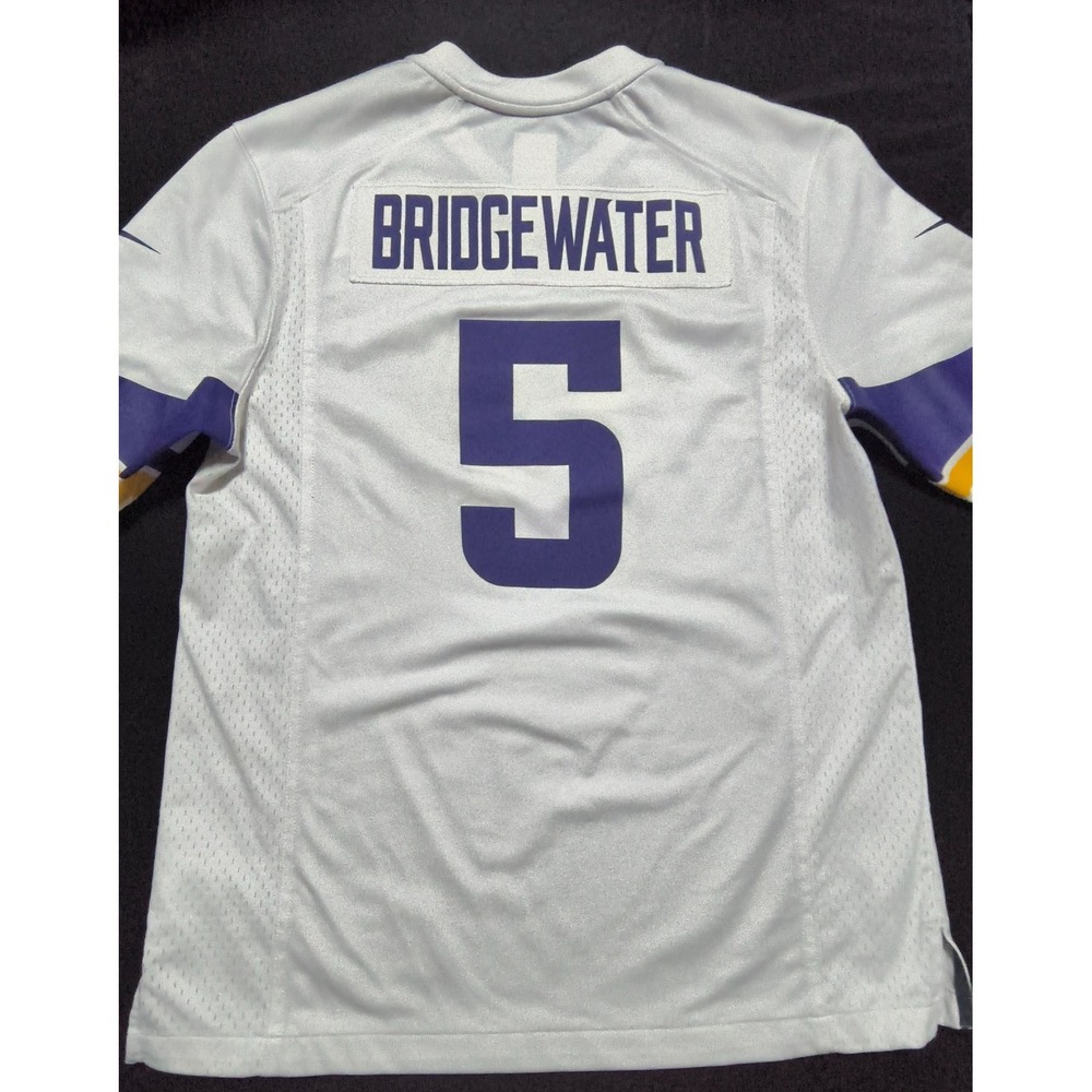 Vikings #5 Teddy Bridgewater Jersey, Youth Medium, On Field NFL/Nike